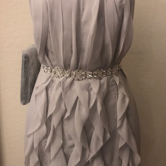 White by Vera Wang Gray/Silver bridesmaids gown - Picture 5 of 8